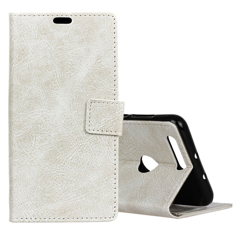 Retro Crazy Horse Texture Horizontal Flip Leather Case for OPPO A7 / AX7, with Holder & Card Slots & Photo Frame