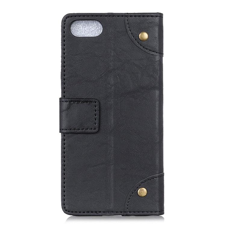 Copper Buckle Retro Crazy Horse Texture Horizontal Flip Leather Case for OPPO K1, with Holder & Card Slots & Wallet