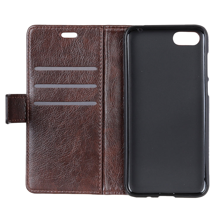 Copper Buckle Nappa Texture Horizontal Flip Leather Case for OPPO K1, with Holder & Card Slots & Wallet