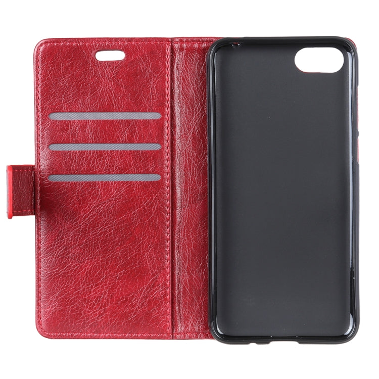 Copper Buckle Nappa Texture Horizontal Flip Leather Case for OPPO K1, with Holder & Card Slots & Wallet