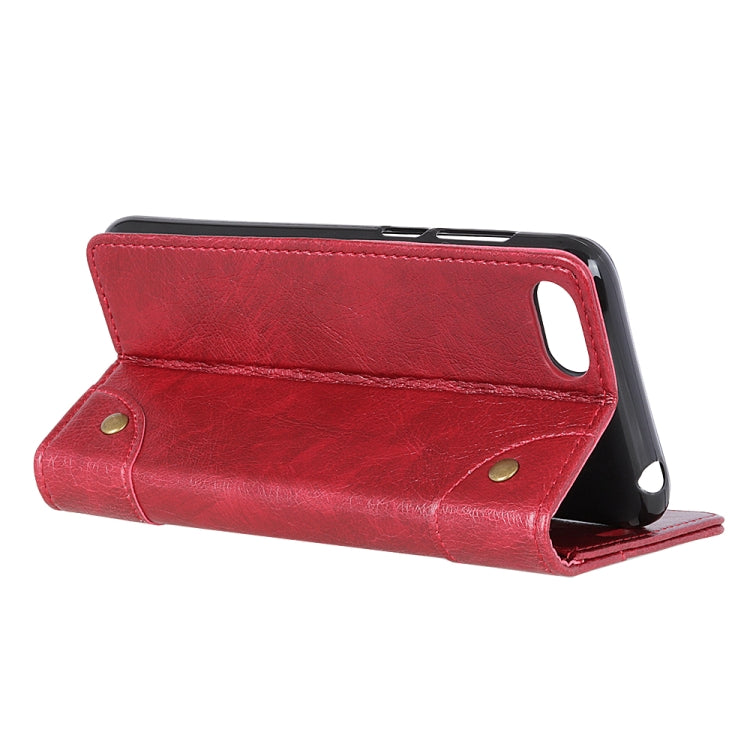 Copper Buckle Nappa Texture Horizontal Flip Leather Case for OPPO K1, with Holder & Card Slots & Wallet