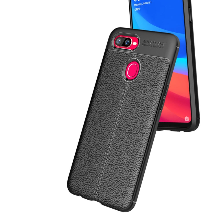 Litchi Texture TPU Shockproof Case for OPPO F9