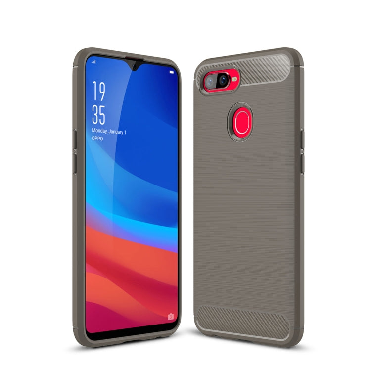 Brushed Texture Carbon Fiber Shockproof TPU Case for OPPO F9 (F9 Pro) & OPPO A7x
