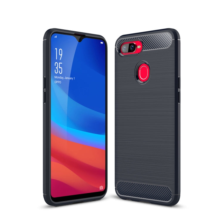 Brushed Texture Carbon Fiber Shockproof TPU Case for OPPO F9 (F9 Pro) & OPPO A7x