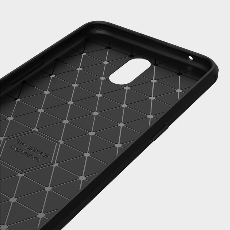 Brushed Texture Carbon Fiber Shockproof TPU Case for OPPO R17