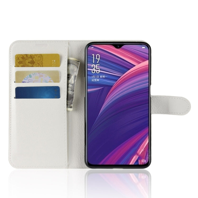 Litchi Texture Horizontal Flip Leather Case for OPPO R17 Pro, with Wallet & Holder & Card Slots