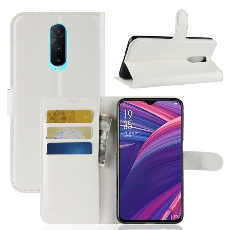 Litchi Texture Horizontal Flip Leather Case for OPPO R17 Pro, with Wallet & Holder & Card Slots