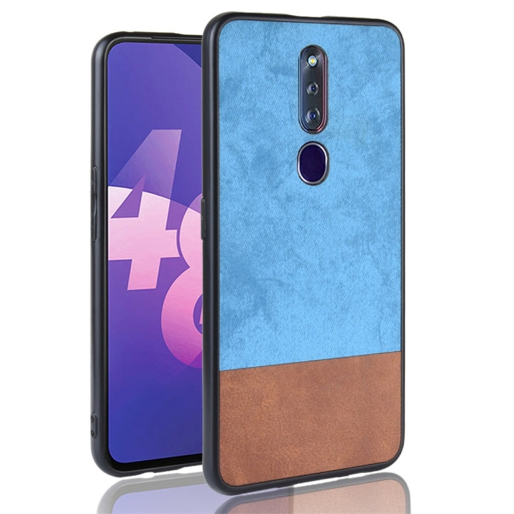 Shockproof Color Matching Denim PC + PU + TPU Protective Case for OPPO F11 Pro