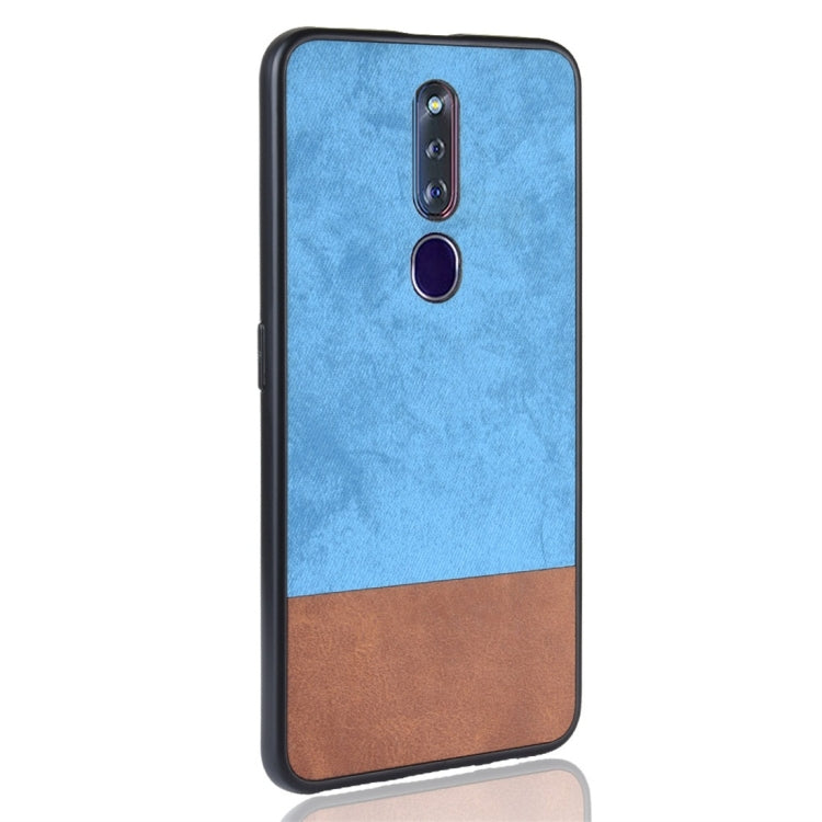 Shockproof Color Matching Denim PC + PU + TPU Protective Case for OPPO F11 Pro