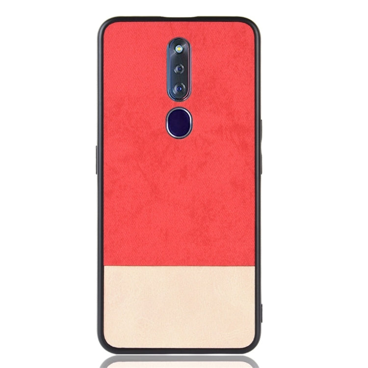 Shockproof Color Matching Denim PC + PU + TPU Protective Case for OPPO F11 Pro