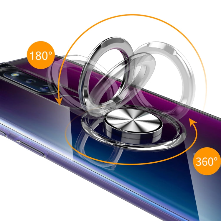 Ultra-thin TPU Protective Case for OPPO F11 Pro, with 360 Degree Rotation Holder (Red)