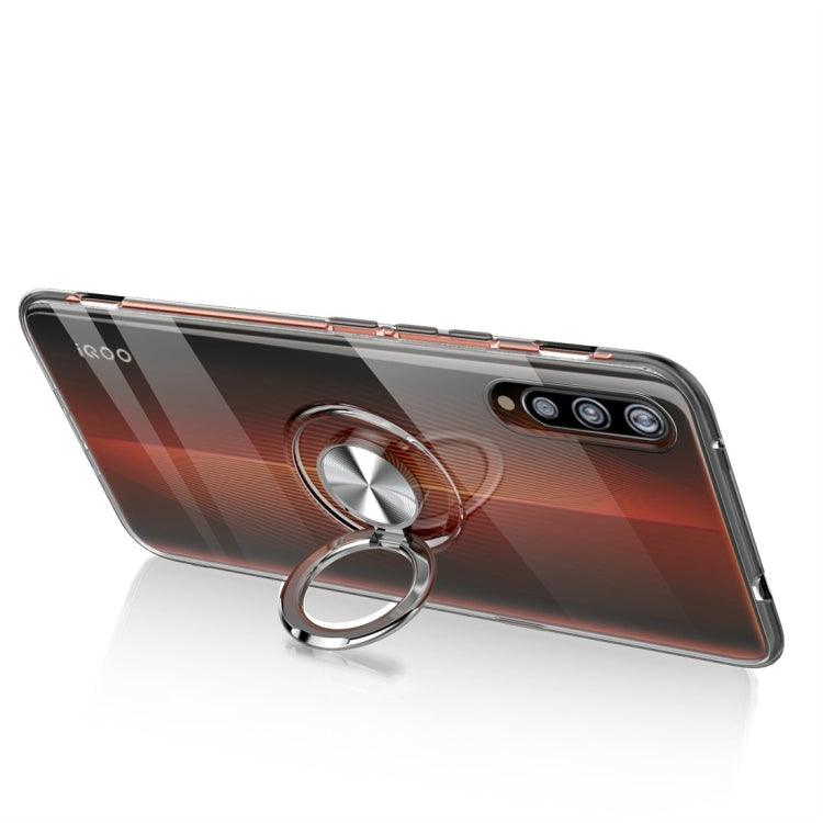 Ultra-thin TPU Protective Case for OPPO R15, with 360 Degree Rotation Holder (Transparent)