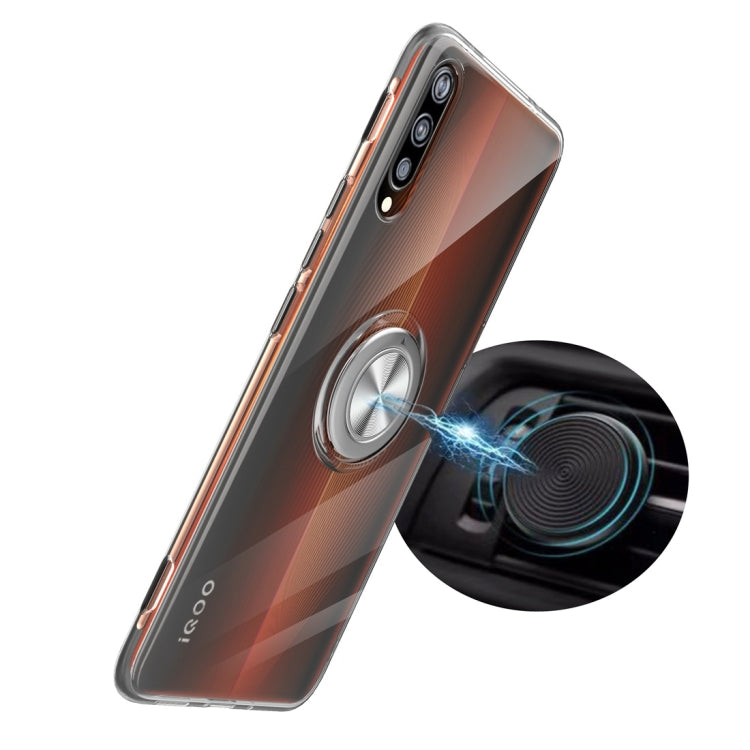 Ultra-thin TPU Protective Case for OPPO R15, with 360 Degree Rotation Holder (Transparent)