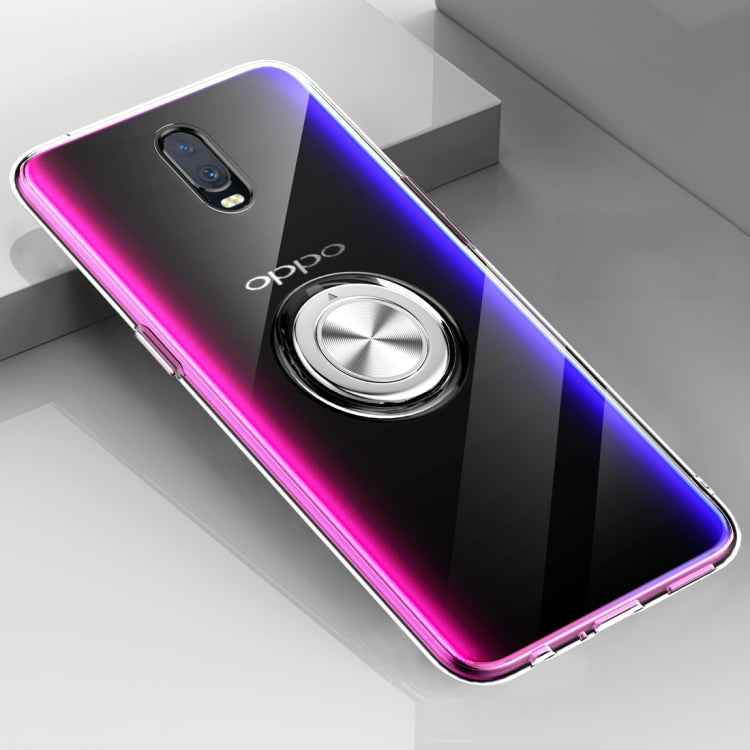 Ultra-thin TPU Protective Case for OPPO R17, with 360 Degree Rotation Holder (Transparent)