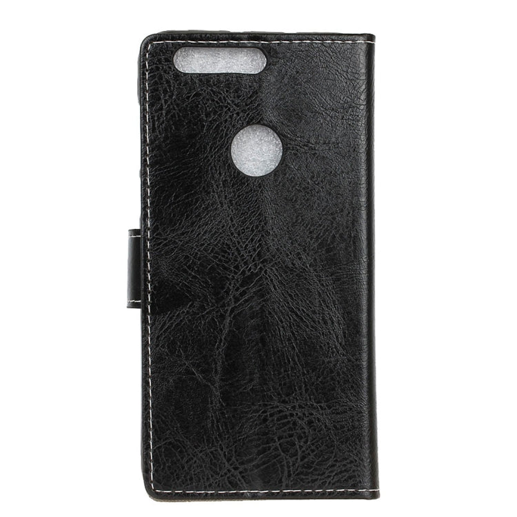 Retro Crazy Horse Texture Horizontal Flip Leather Case for OPPO Realme 2, with Holder & Card Slots & Photo Frame