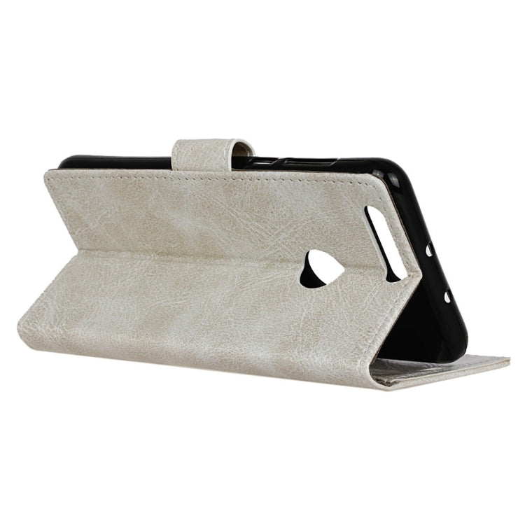 Retro Crazy Horse Texture Horizontal Flip Leather Case for OPPO Realme 2, with Holder & Card Slots & Photo Frame