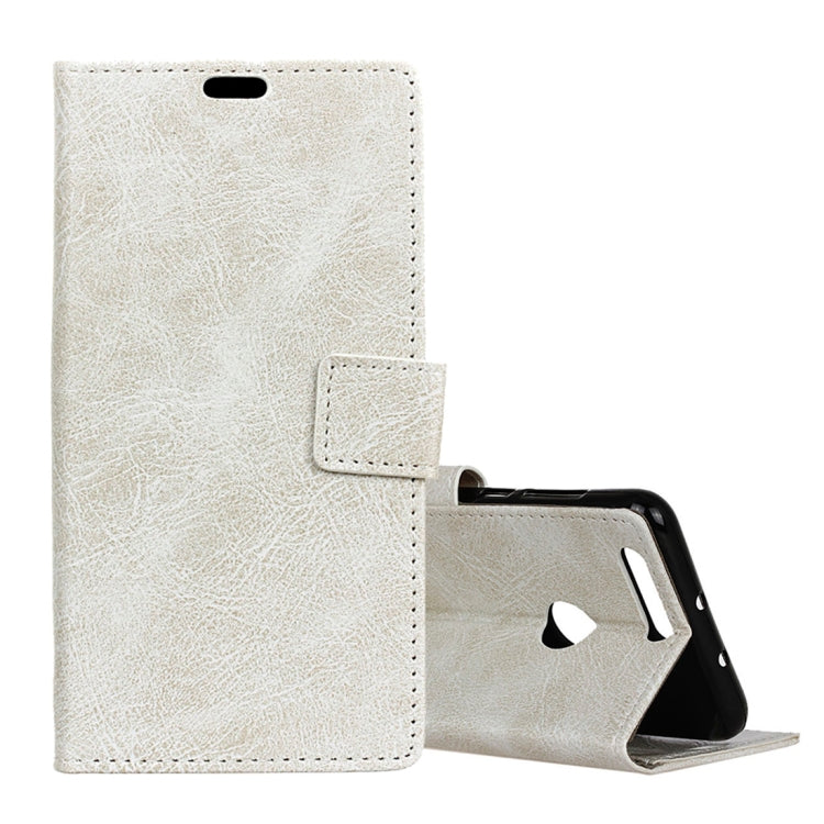 Retro Crazy Horse Texture Horizontal Flip Leather Case for OPPO Realme 2, with Holder & Card Slots & Photo Frame