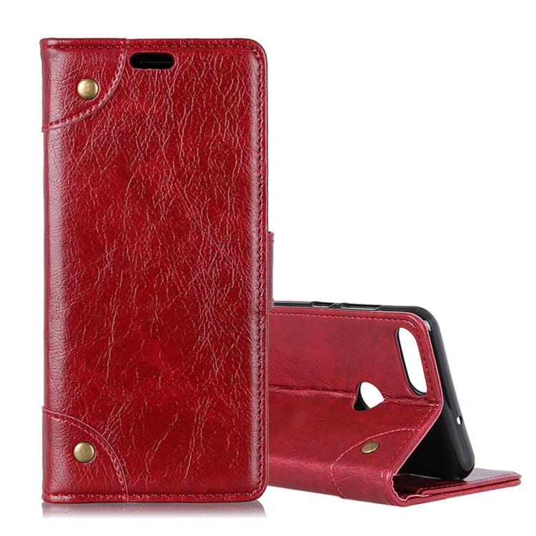 Copper Buckle Nappa Texture Horizontal Flip Leather Case for OPPO Realme 2, with Holder & Card Slots & Wallet
