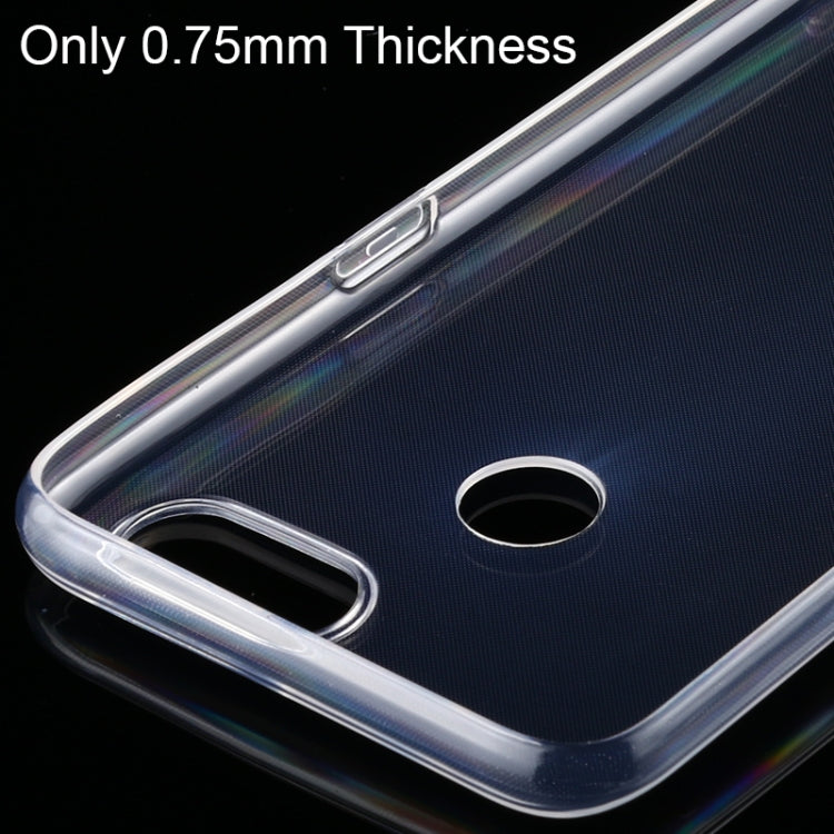 For OPPO A12 0.75mm Ultra-Thin Transparent TPU Protective Case