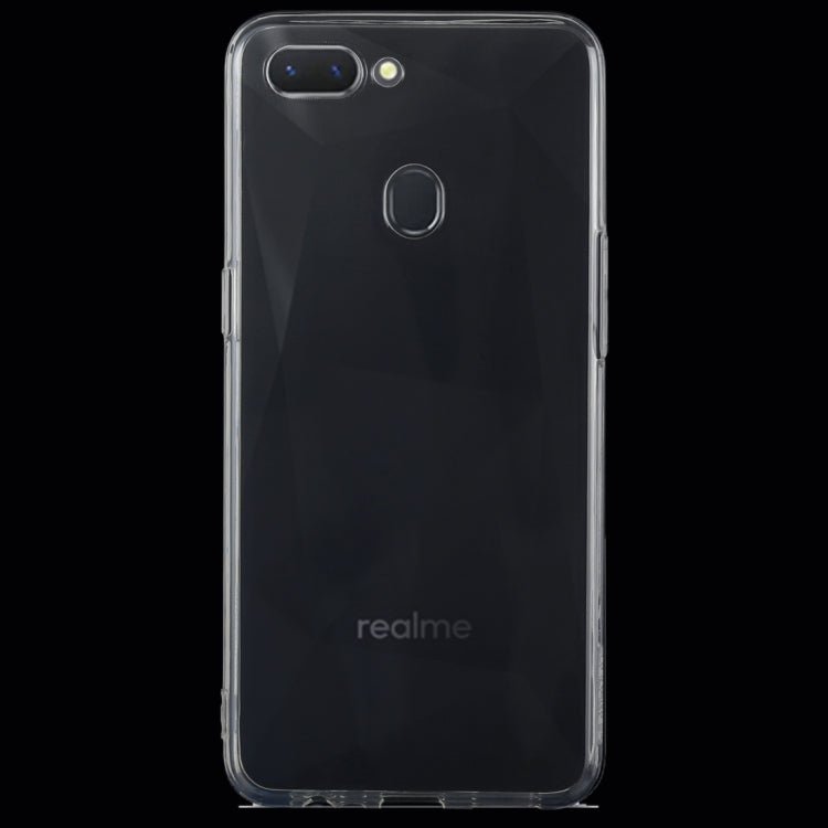 50 PCS 0.75mm Ultrathin Transparent TPU Soft Protective Case for OPPO Realme 2