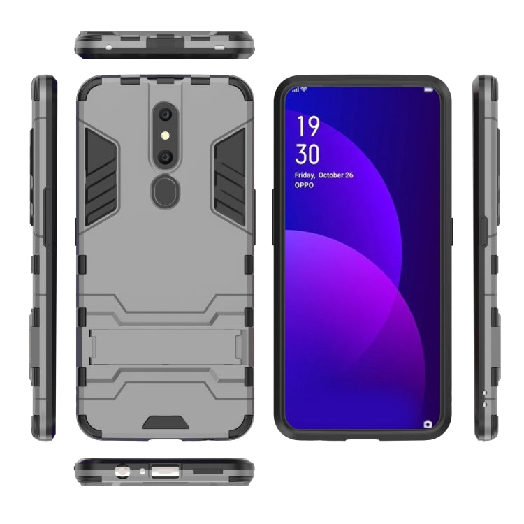 Shockproof PC + TPU Case for OPPO F11 Pro, with Holder