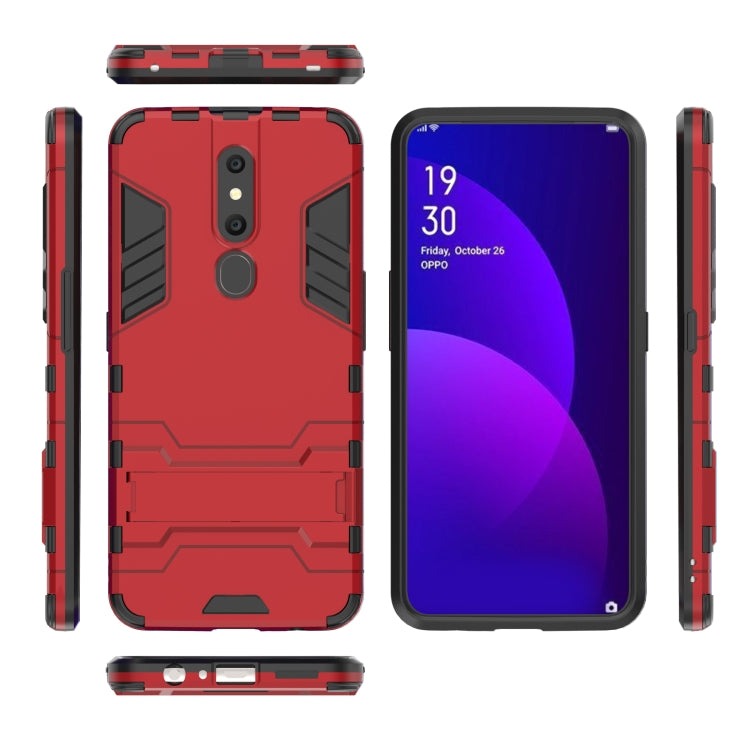 Shockproof PC + TPU Case for OPPO F11 Pro, with Holder