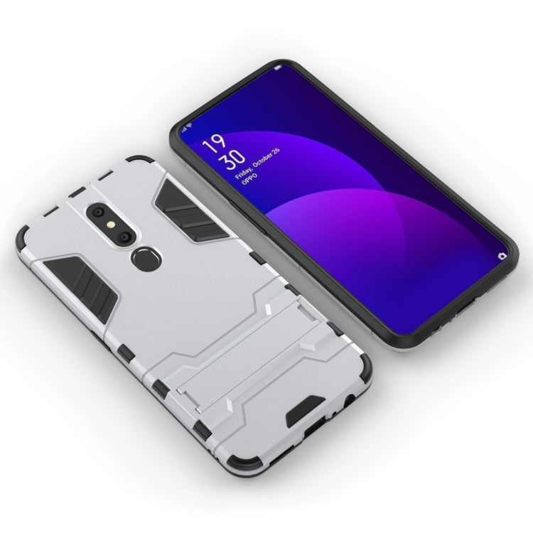 Shockproof PC + TPU Case for OPPO F11 Pro, with Holder