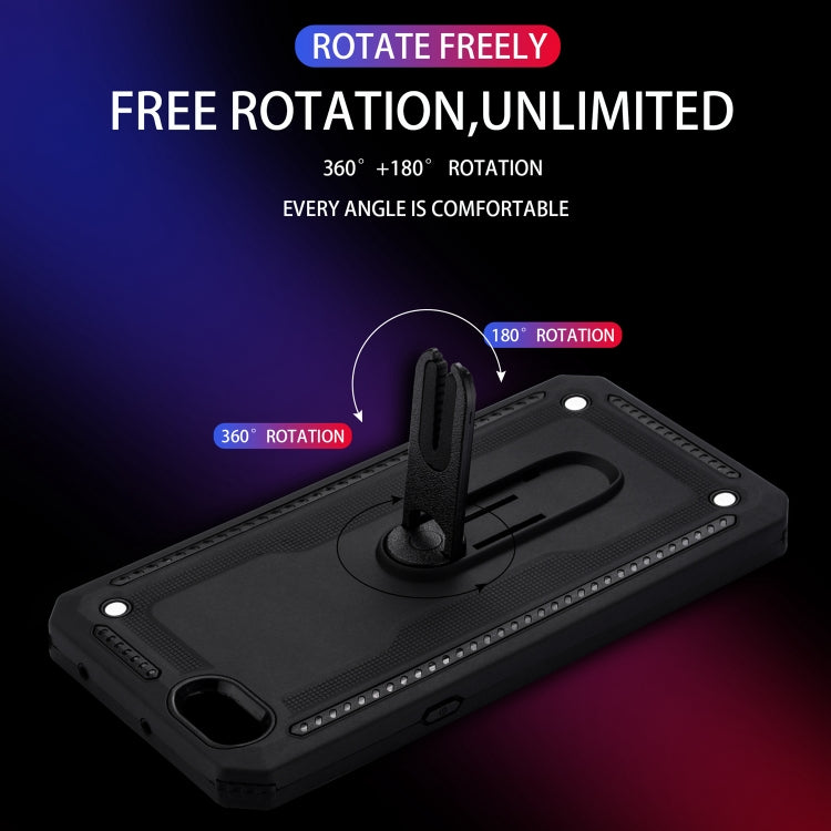 For OPPO A77 Shockproof PC + TPU Protective Case with 360 Degree Rotating Holder