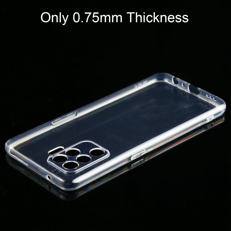 For OPPO A94 0.75mm Ultra-thin Transparent TPU Soft Protective Case(Transparent)