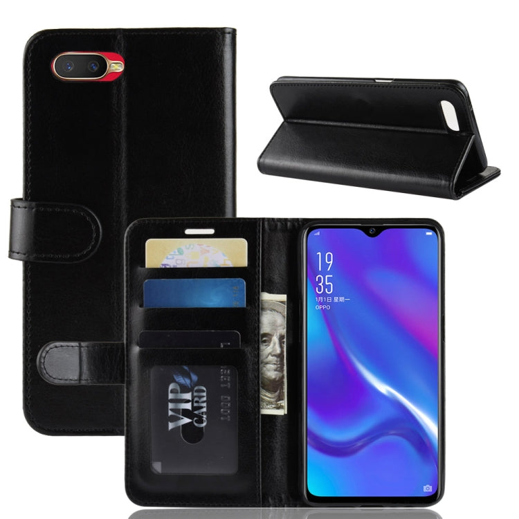 R64 Texture Single Fold Horizontal Flip Leather Case for OPPO K1, with Holder & Card Slots & Wallet