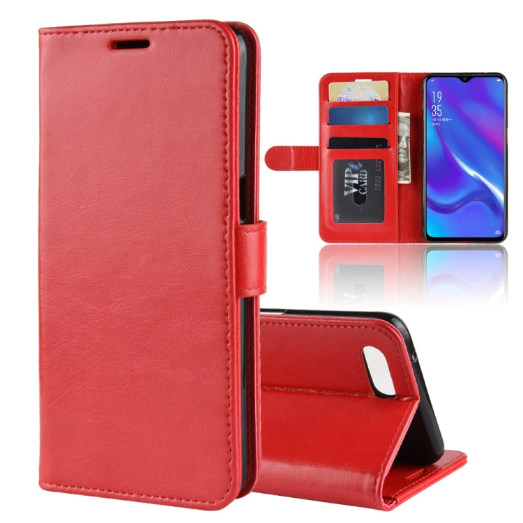 R64 Texture Single Fold Horizontal Flip Leather Case for OPPO K1, with Holder & Card Slots & Wallet