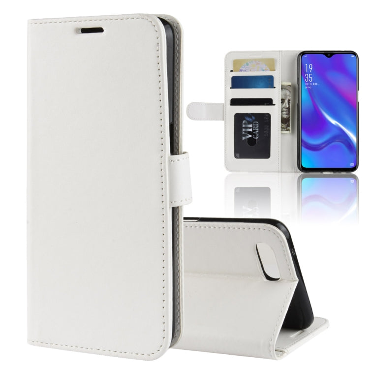 R64 Texture Single Fold Horizontal Flip Leather Case for OPPO K1, with Holder & Card Slots & Wallet