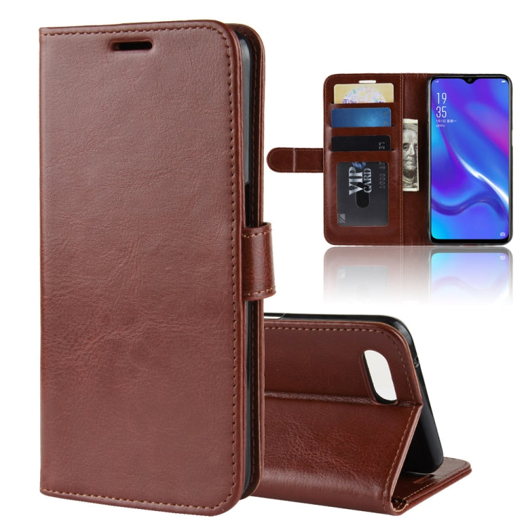 R64 Texture Single Fold Horizontal Flip Leather Case for OPPO K1, with Holder & Card Slots & Wallet
