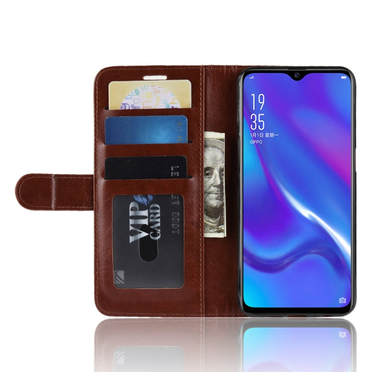 R64 Texture Single Fold Horizontal Flip Leather Case for OPPO K1, with Holder & Card Slots & Wallet