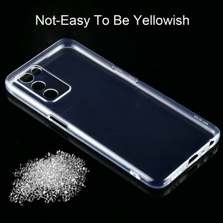 For OPPO A55 5G 0.75mm Ultra-thin Transparent TPU Soft Protective Case (Transparent)