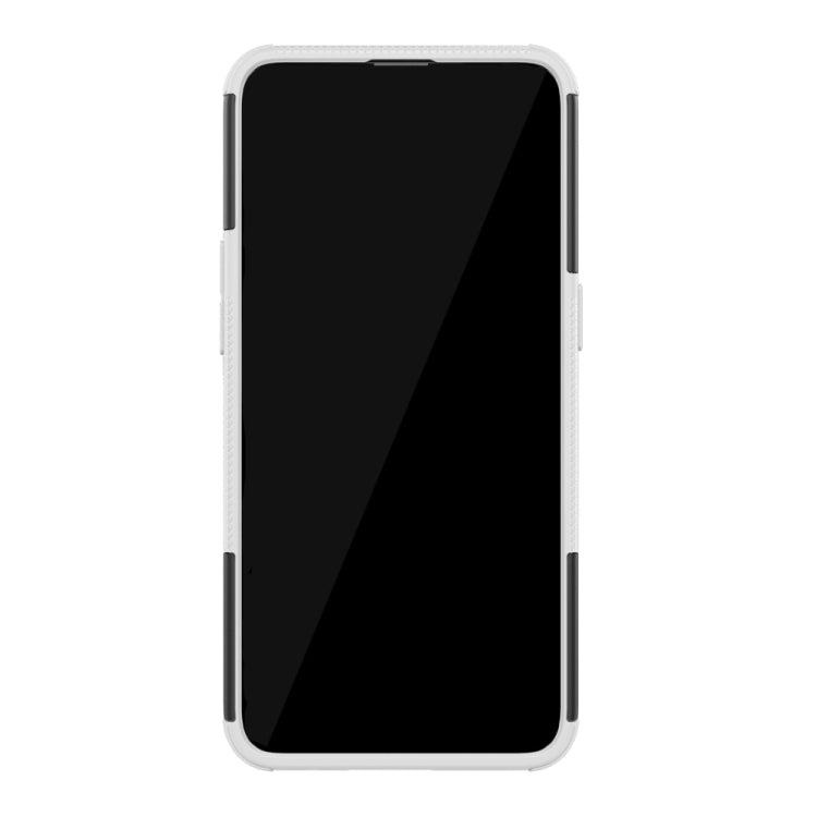 Shockproof PC + TPU Tire Pattern Case for OPPO Realme 3 Pro, with Holder