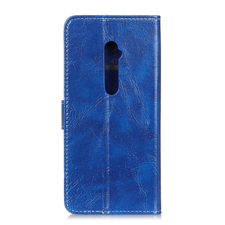 Retro Crazy Horse Texture Horizontal Flip Leather Case for OPPO Reno 5G / 10X Zoom, with Holder & Card Slots & Wallet & Photo Frame