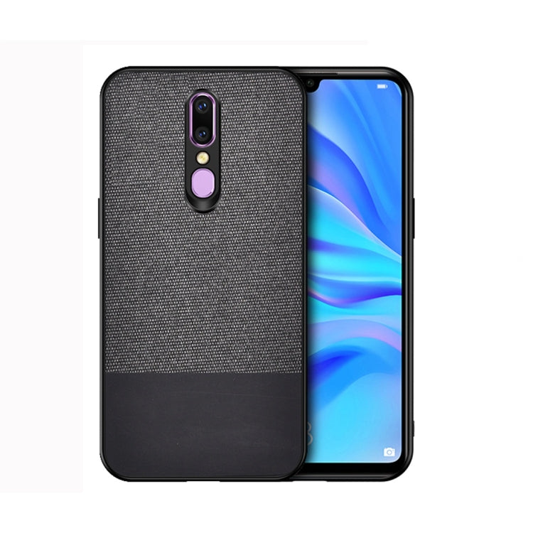 Shockproof Splicing PU + Cloth Protective Case for OPPO F11