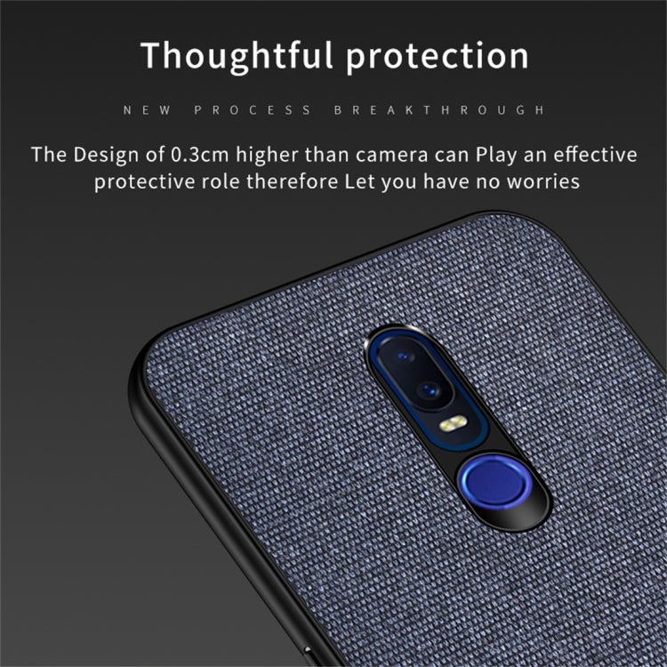 Shockproof Splicing PU + Cloth Protective Case for OPPO R19