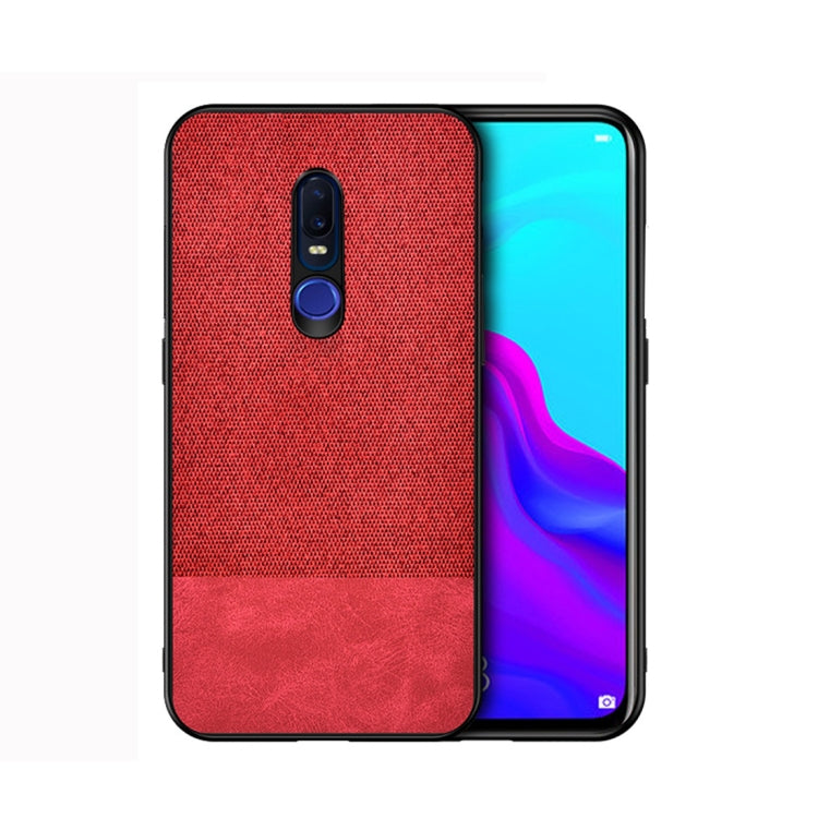 Shockproof Splicing PU + Cloth Protective Case for OPPO R19