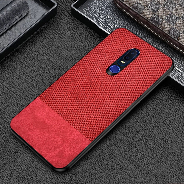 Shockproof Splicing PU + Cloth Protective Case for OPPO R19
