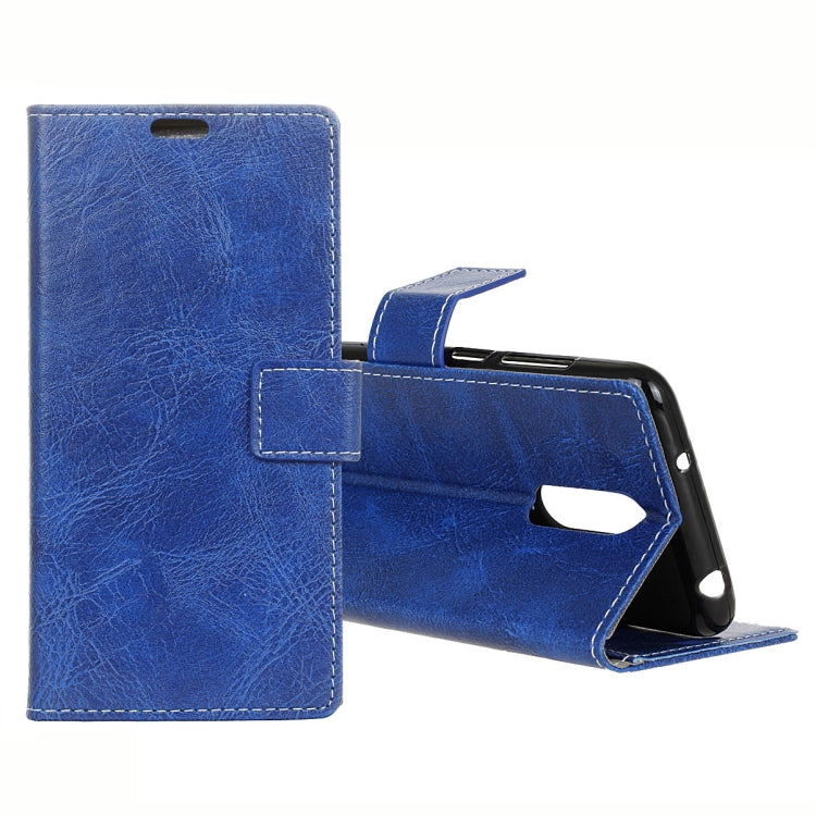 Retro Crazy Horse Texture Horizontal Flip Leather Case for OPPO R17 Pro, with Holder & Card Slots & Wallet