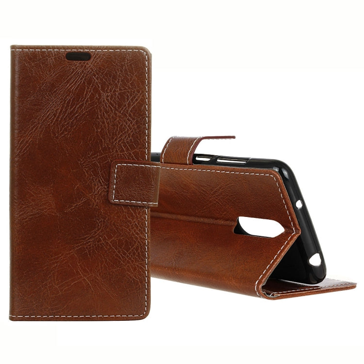 Retro Crazy Horse Texture Horizontal Flip Leather Case for OPPO R17 Pro, with Holder & Card Slots & Wallet