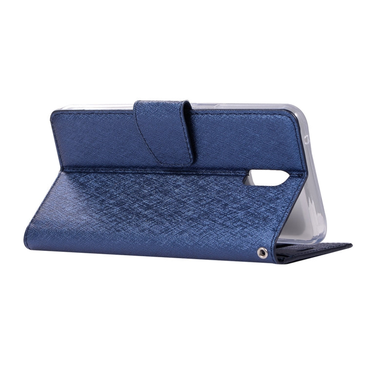 Silk Texture Horizontal Flip Leather Case for OPPO R17, with Holder & Card slots & Wallet & Photo Frame