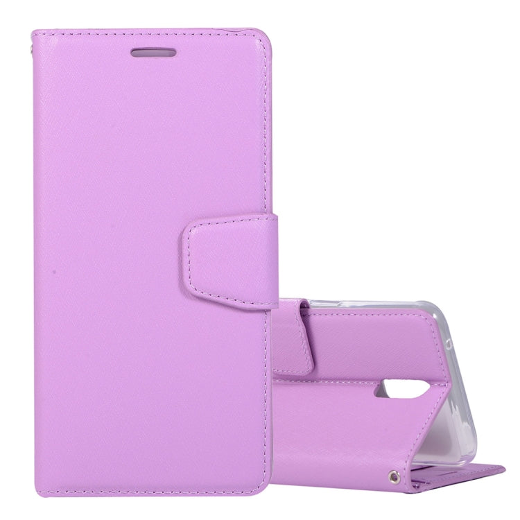 Silk Texture Horizontal Flip Leather Case for OPPO R17, with Holder & Card slots & Wallet & Photo Frame