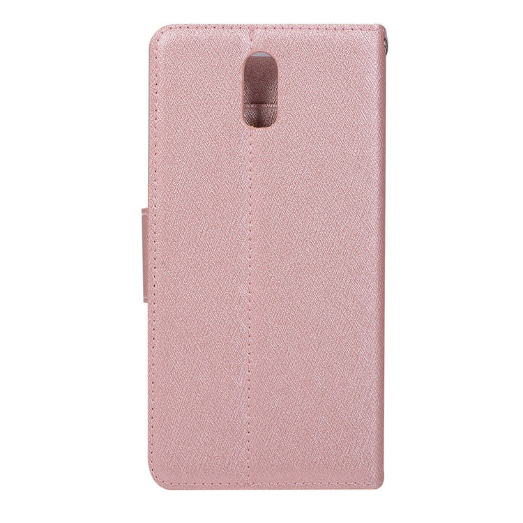 Silk Texture Horizontal Flip Leather Case for OPPO R17, with Holder & Card slots & Wallet & Photo Frame