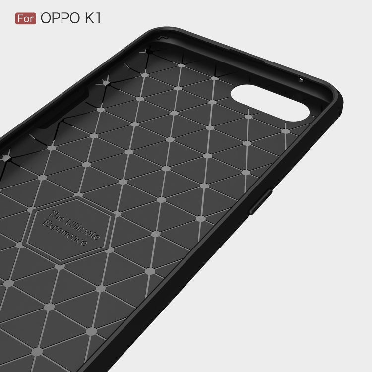 Brushed Texture Carbon Fiber TPU Case for OPPO K1