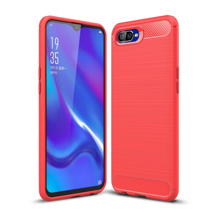 Brushed Texture Carbon Fiber TPU Case for OPPO K1