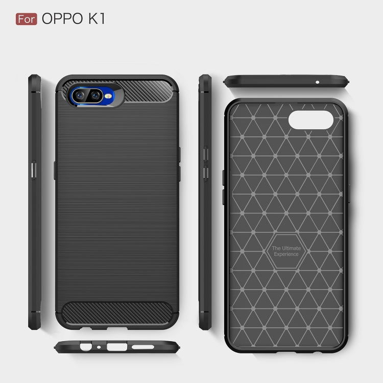 Brushed Texture Carbon Fiber TPU Case for OPPO K1