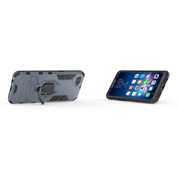 PC + TPU Shockproof Protective Case for OPPO A5, with Magnetic Ring Holder